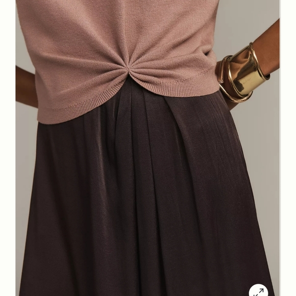 The Gemini Twofer Sweater + Dress Set: Cap-Sleeve Edition Taupe NWT - Picture 2 of 3